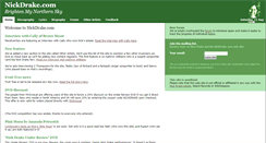 Desktop Screenshot of nickdrake.com