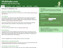 Tablet Screenshot of nickdrake.com